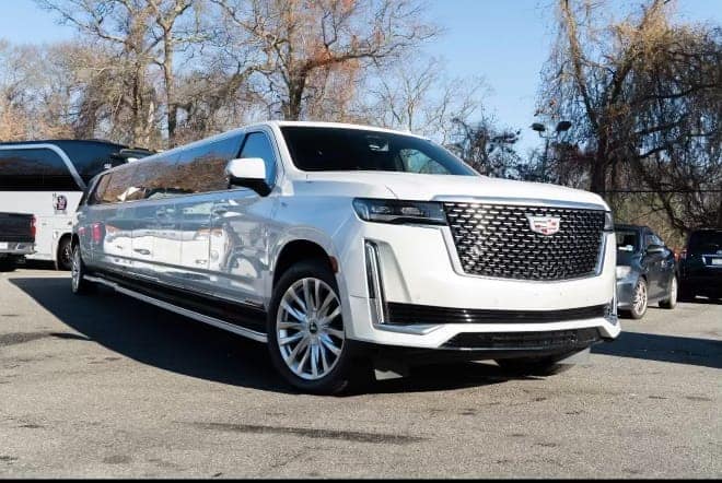 White Cadillac Escalade