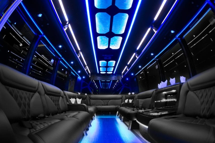 Party Bus LED Lighting - Atlanta Limousine Service