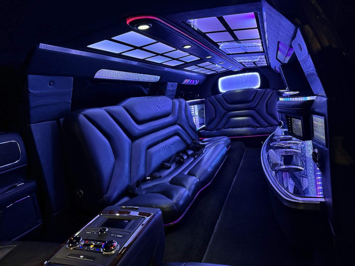SUV Limousine Interior - Luxury Car Service Atlanta